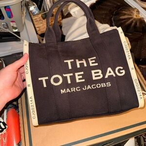 Marc Jacobs Black and Cream Tote Bag